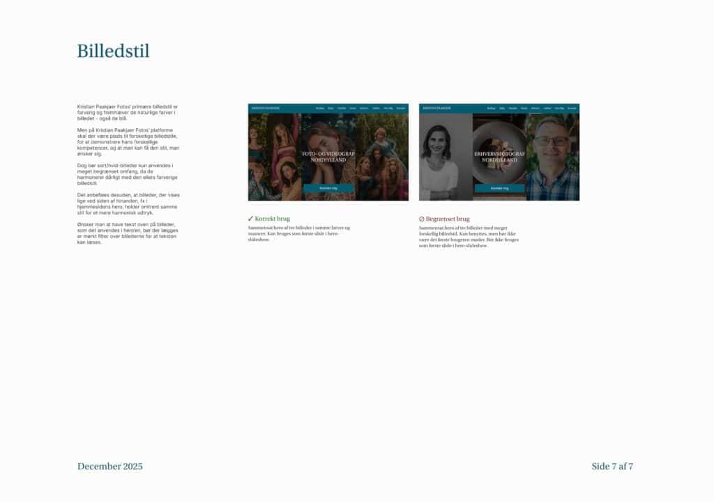 Designmanual: Billedstil