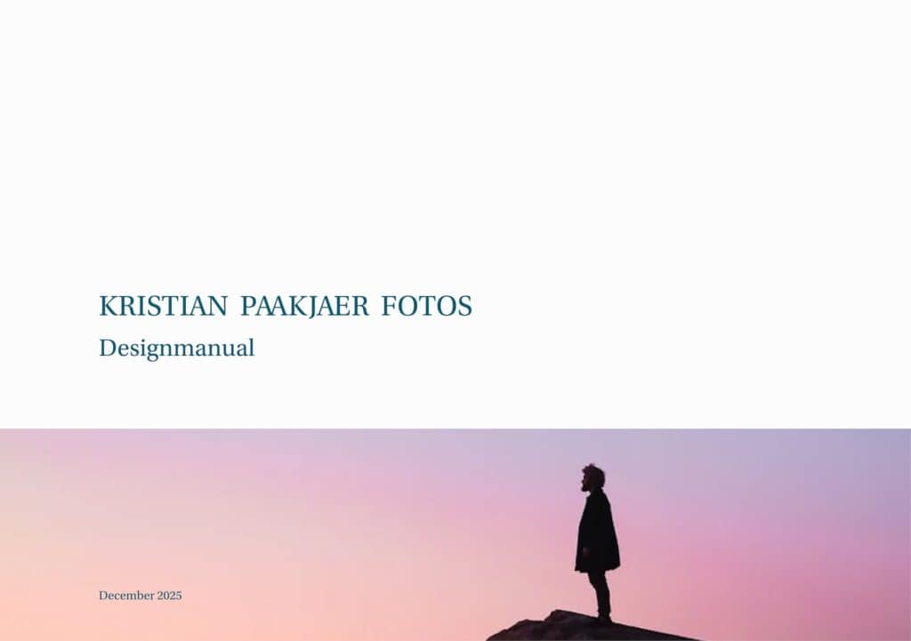 Designmanual: Forside