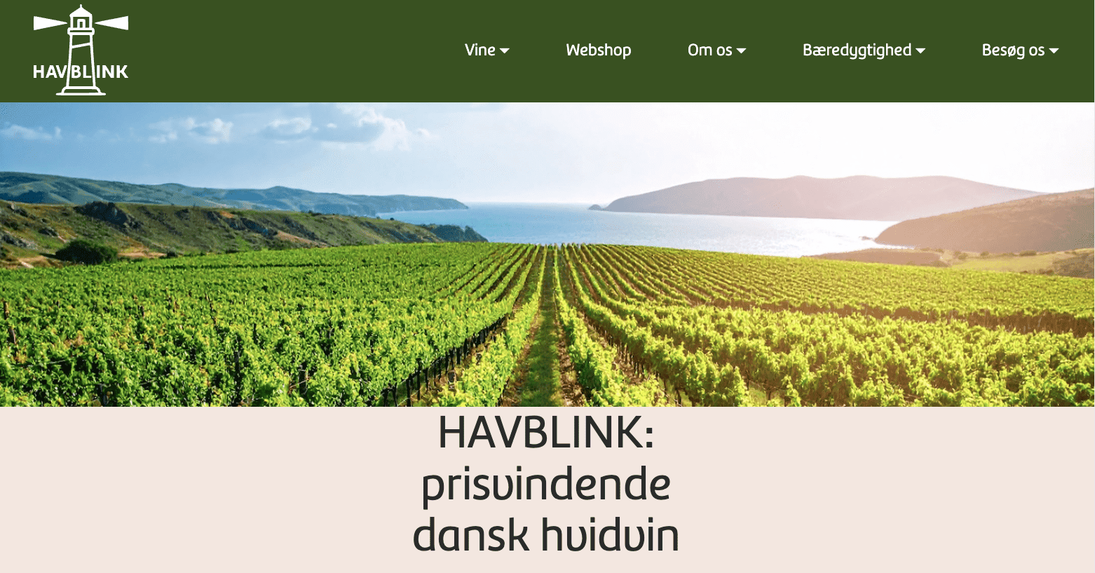 Havblink hvidvin – forside